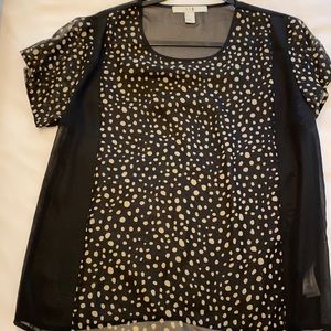 Forever 21 Black & Tan Blouse